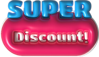Sale banner design,Shopping deal offer discount,super discount.3d illustration