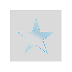 template with acrylic star. Light vector texture. Award background. Star icon. Vector illustration.