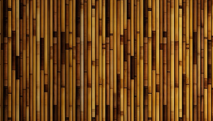 Natural Bamboo Seamless Wall Pattern, Generative AI