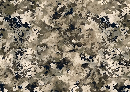 A Creative camouflage pattern with a black and white color scheme
