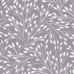Abstract ditsy pattern with herbs - 594482958