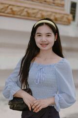 portrait woman smiling