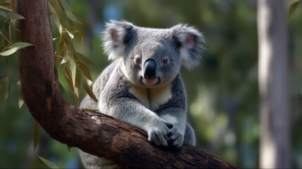 Fototapeta premium A cute koala. koala bear in the zoo