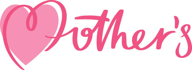 Happy Mothers Day lettering.