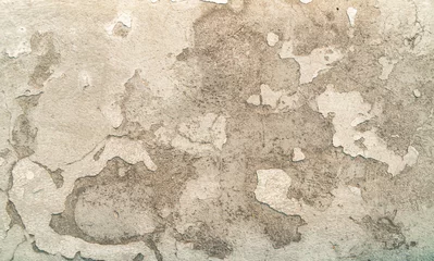 Plexiglas schilderij Verweerde muur Abstract for background Vintage concrete wall background cracked old wall paint shattered. The walls peel off due to aging and moisture on the walls for a long time.  © singjai