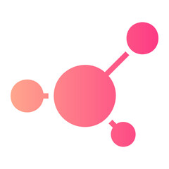 molecules gradient icon