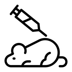 animal testing icon