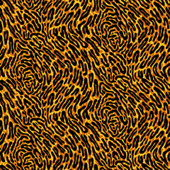 Vector seamless animalistic pattern with cheetah spots