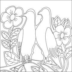 Abstract artwork painting vector sketch illustration