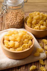 Macaroni pasta noodle food ingredient for home cooking meal, traditional mediterranean italian cuisine