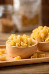 Macaroni pasta noodle food ingredient for home cooking meal, traditional mediterranean italian cuisine