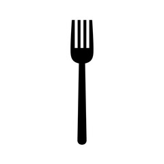 Fork icon vector in flat style. Cutlery concept