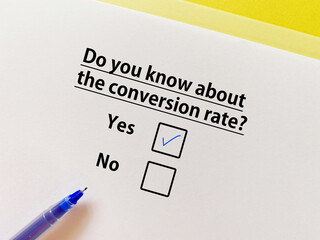 Questionnaire about advertisement