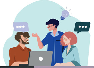 business people with laptop