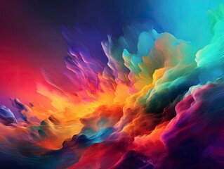 Obraz premium Abstract colorful sky background. Generative ai.