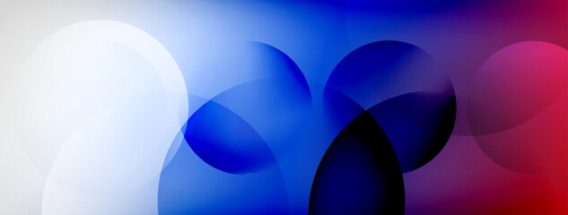 Light geometric abstract background with lines, circles