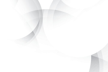 Abstract  white and gray color, modern design stripes background with geometric round shape. Vector illustration.