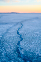 Frozen Lake Monona, Madison, Wisconsin