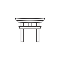 japan landmarks vector for website, UI Essential, symbol, presentation