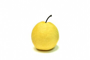 Honey pear.Organic fruit.Isolated.On white background.Isolated