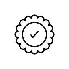 Badge icon design with white background stock illustration