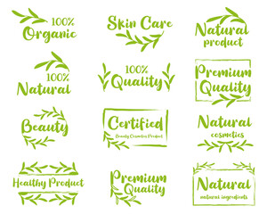 Organic food, natural product, healthy life and farm fresh for food and drink promotion.