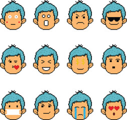 Pixel Art of Emoji Design, Express Yourself with Pixel Art Emoji Designs: A Playful Twist on Digital Communication