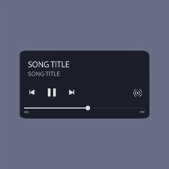 Vector Illustration music pop up notification
