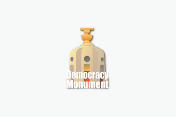 Free vector thailand elections with democracy monument.