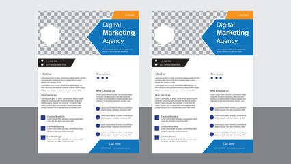 Corporate business flyer template marketing vector layout modern banners poster A4 graphic design  
