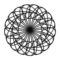 Abstract circular geometric elements round pattern decorative vector design element illustration eps