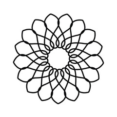 Abstract circular geometric elements round pattern decorative vector design element illustration eps