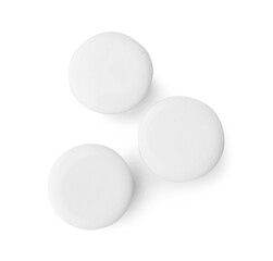 Blank badges isolated on white background