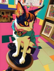 Pop Art cat