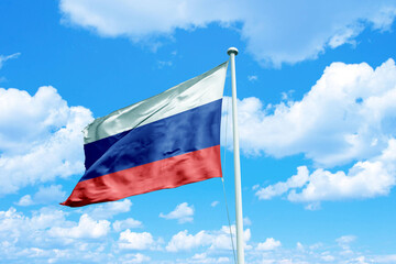 Russia waving flag, flag in a pole, memorial day, freedom of speech, horizontal flag, rectangular, national, raise a flag, emblem