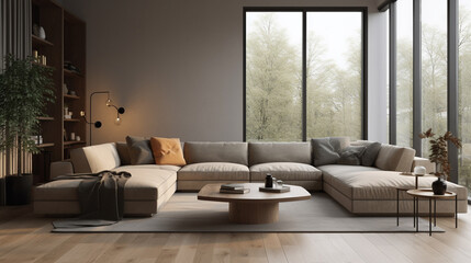 A modern living room, generative ai