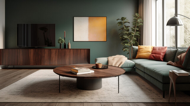 a modern living room, generative ai