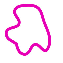 Pink Abstract Shapes Outline Vectors 