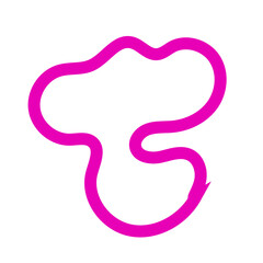 Pink Abstract Shapes Outline Vectors 