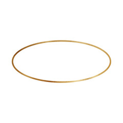 Golden Oval Outline