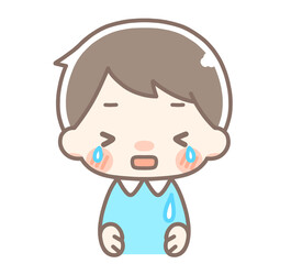 泣き叫ぶ男の子