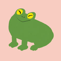 にっこりカエル