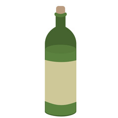 Wine bottle, party bottle. Liquor bottle