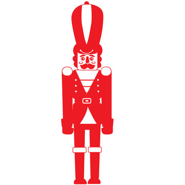red nutcracker soldier figure clip art preview
