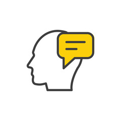 Chat icon design with white background stock illustration