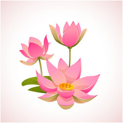 Naklejka premium Lotus Flowers 2