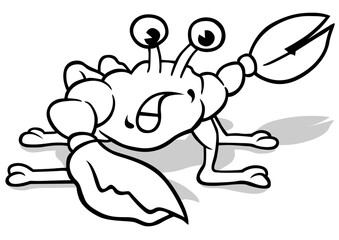 Drawing of a Little Surprised Crab