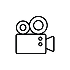 Video Camera icon design with white background stock illustration