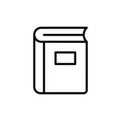 Book icon design with white background stock illustration