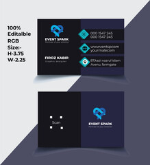 Minimalist, modern, luxury, personal business card design